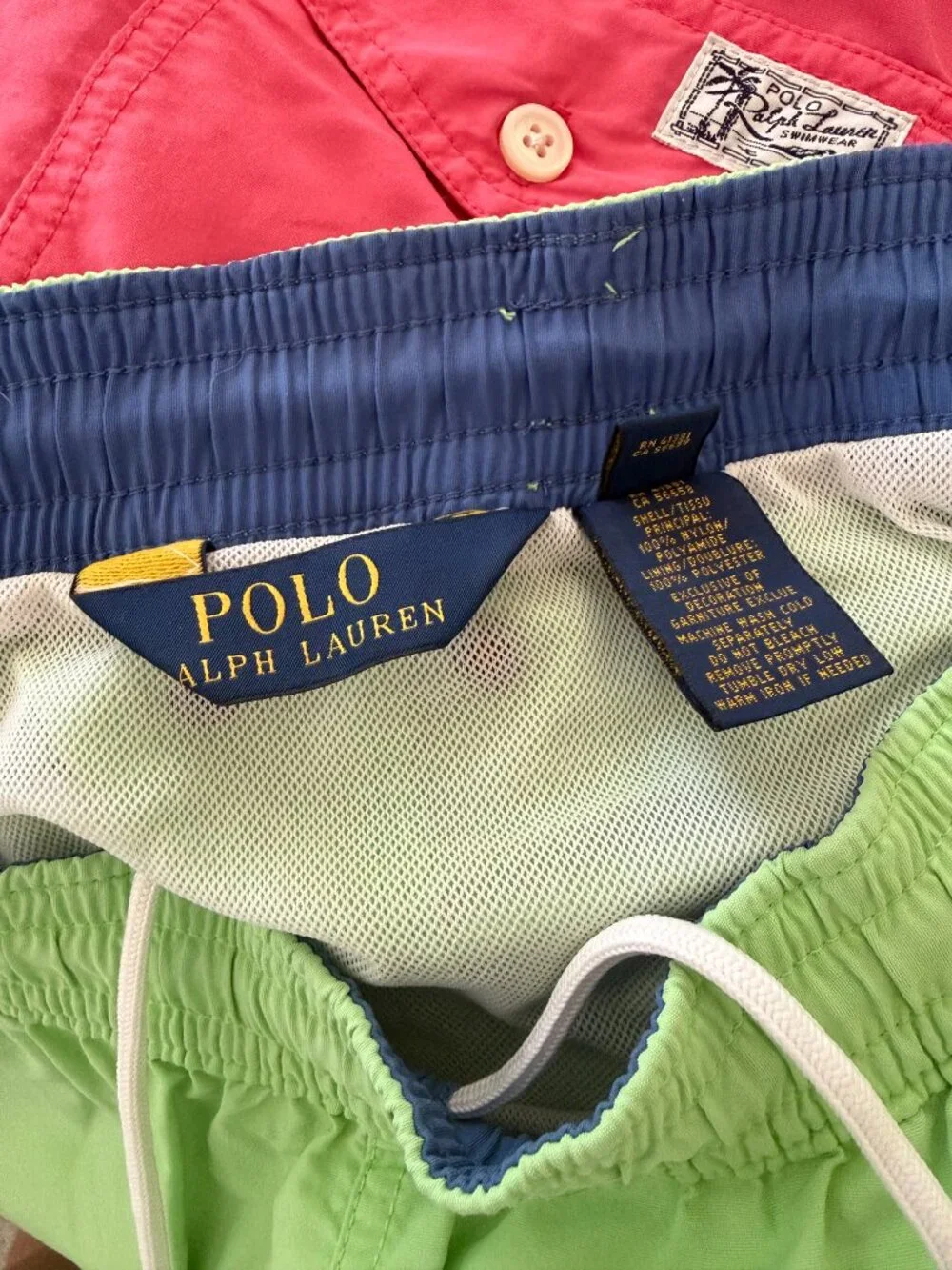 Men's Polo Ralph Lauren Green Swim Trunks